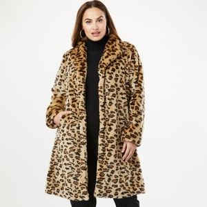 Leopard Coat (w/pockets!)